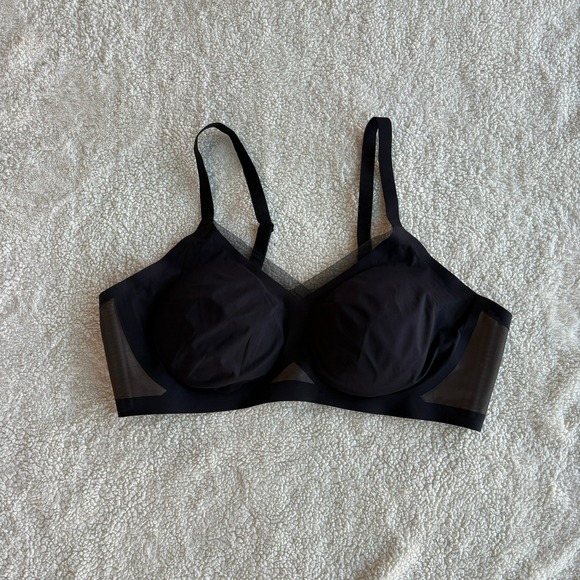 Honeylove Other - Honeylove Crossover Bra Black Wireless Seamless Mesh Plus Size 3X